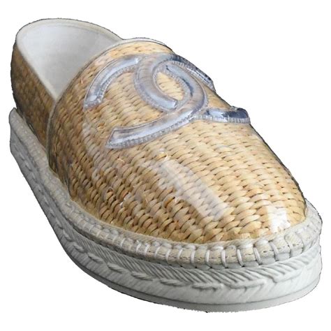 chanel espadrilles transparent